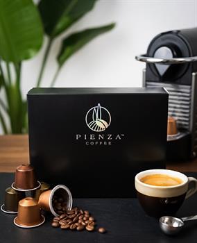 SCATOLA NERA VENDITA 20 CAPSULE NESPRESSO PIENZA COFFEE